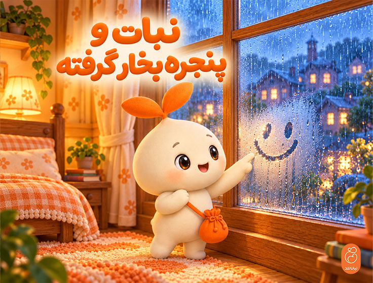 نبات و پنجره بخارکرده